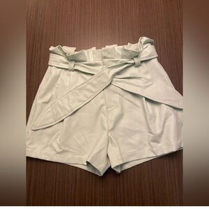 David Lerner/Paperbag Waist Vegan Shorts Size Small
